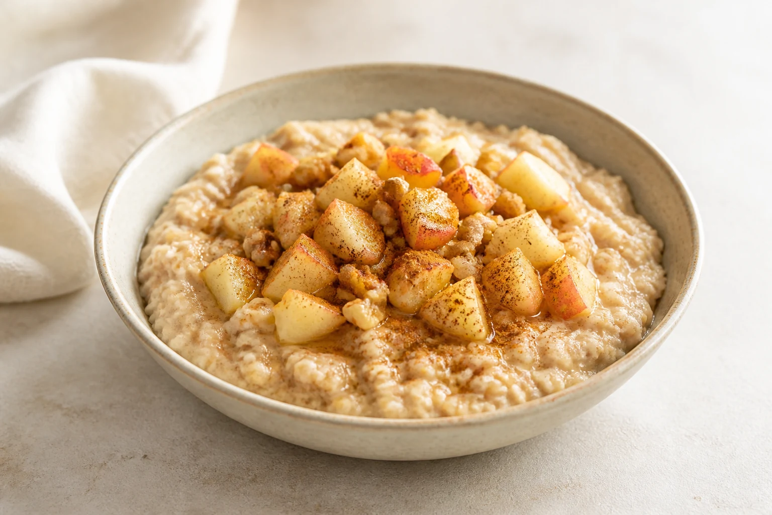 Apfel-Zimt-Porridge