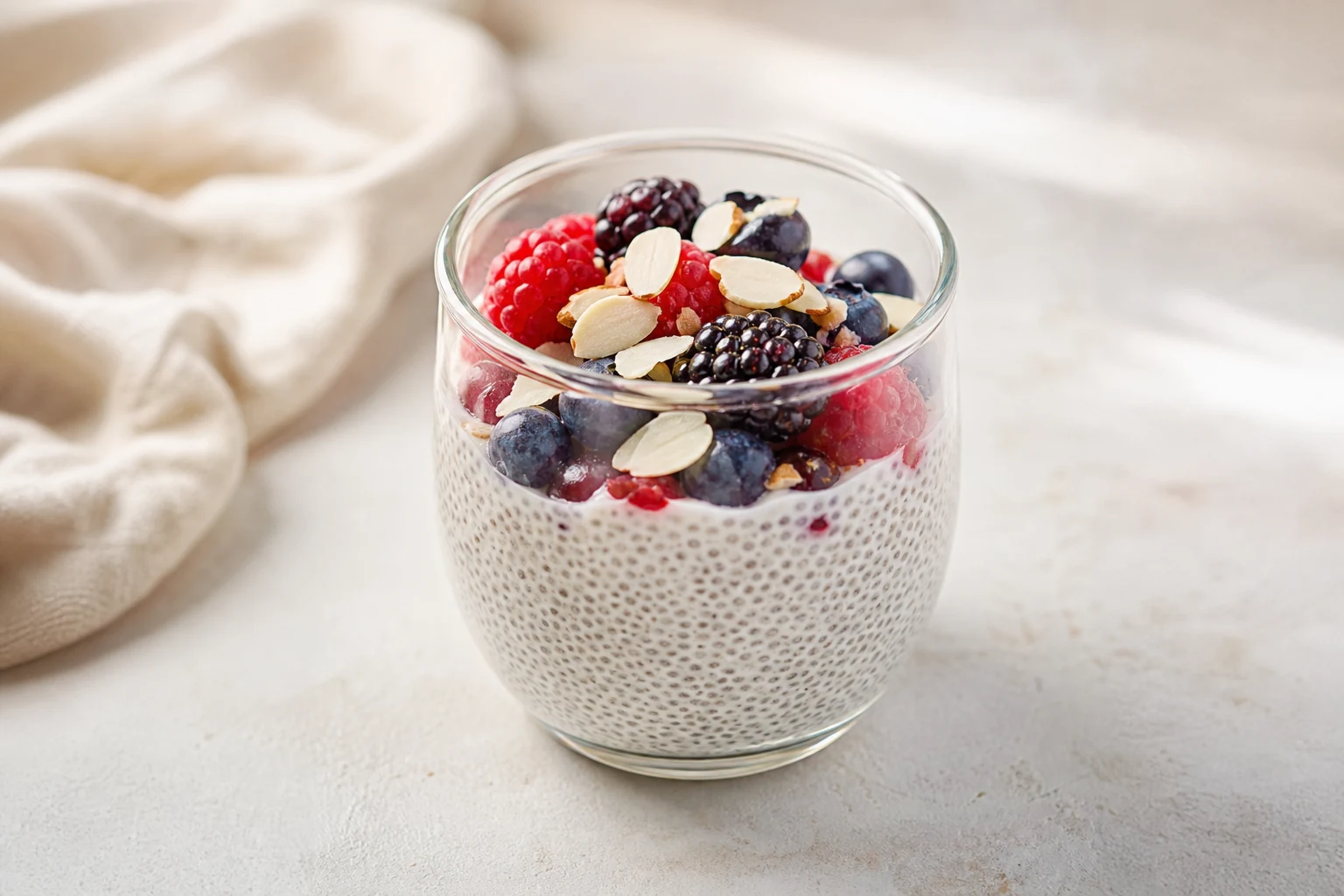 Chia-Pudding mit Beeren