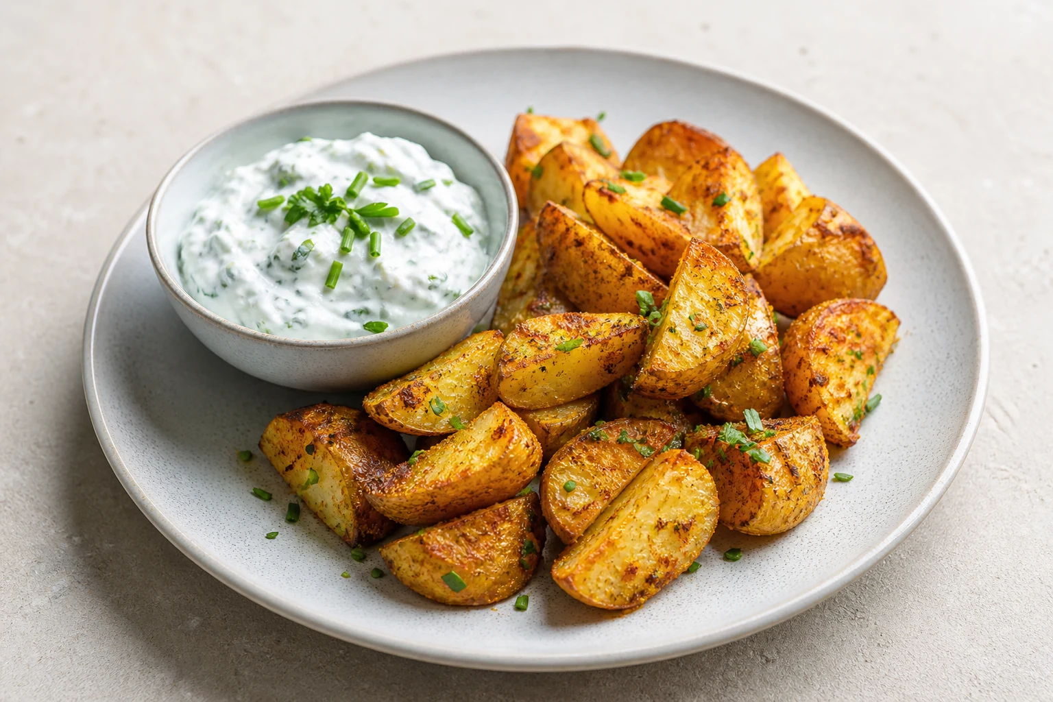 Ofenkartoffeln mit Kräuterquark
