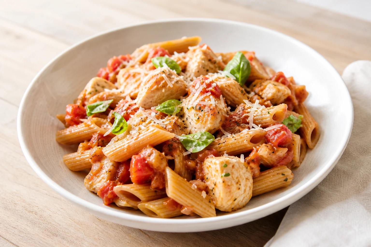 Pasta mit Hähnchen
