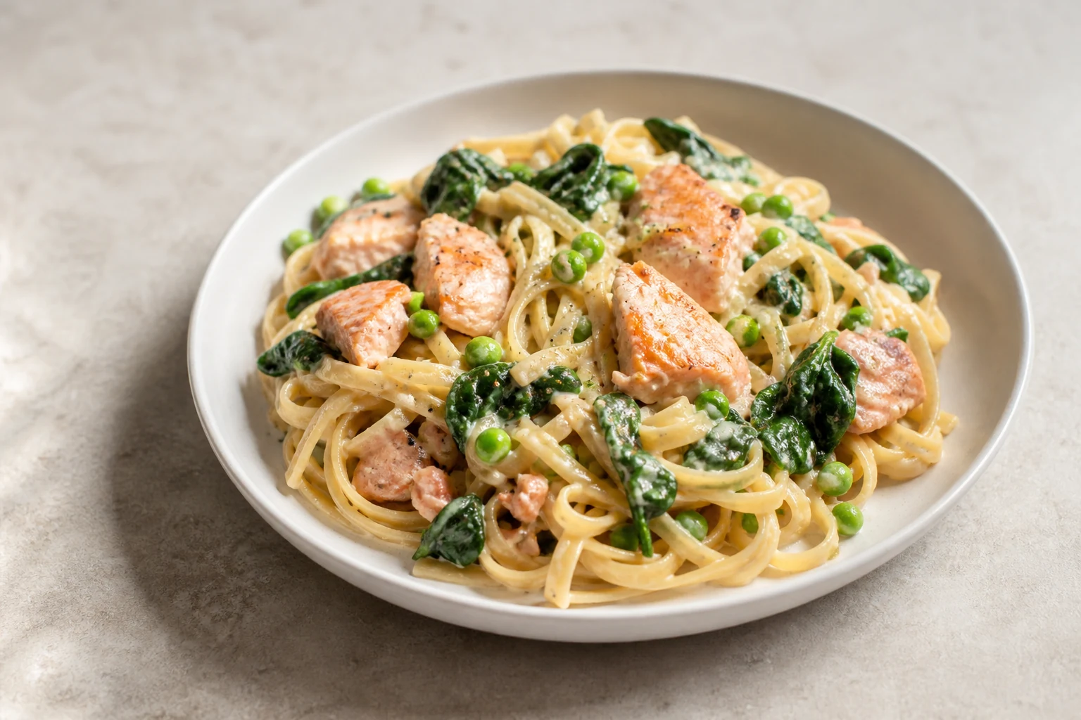 Pasta mit Lachs